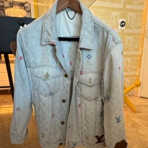 Louis Vuitton Tylor The Creator Monogram Denim Jacket Sz 46